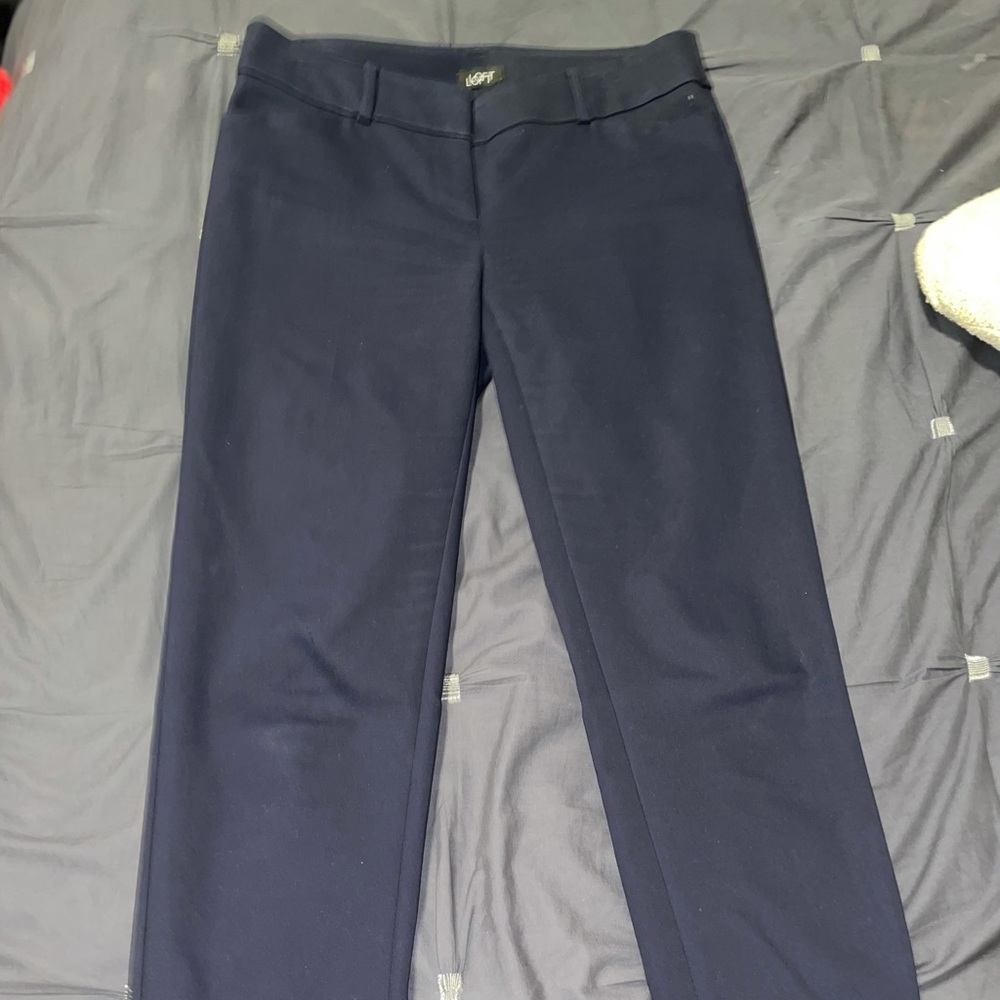Loft Navy Work Pants